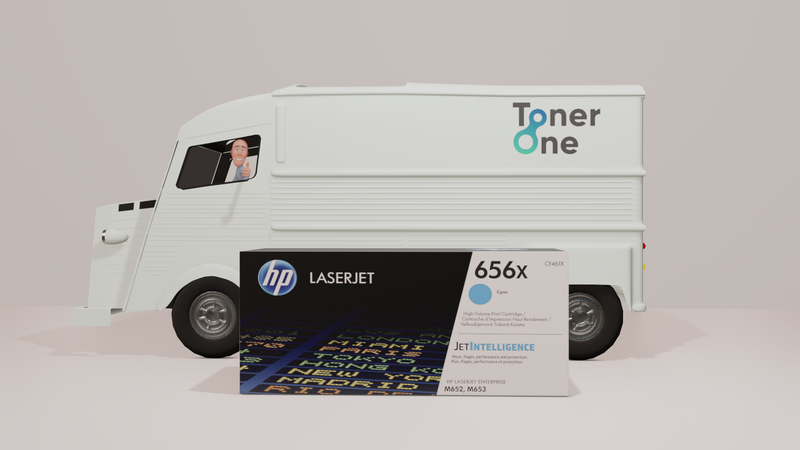 Genuine HP 656X High Capacity Toner Cartridge - CF461X - Cyan