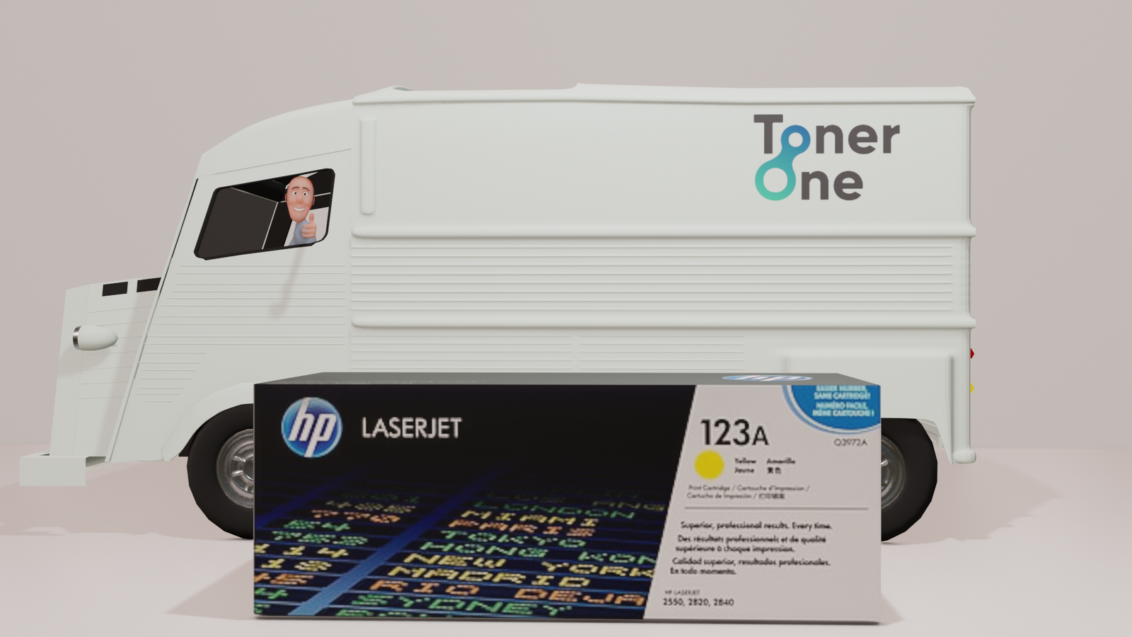 Genuine HP Low Capacity 123A Laserjet Toner cartridge - Q3972A - Yellow