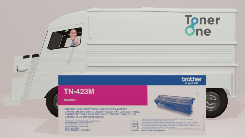 Genuine High Capacity Brother TN-423M Toner Cartridge - Magenta