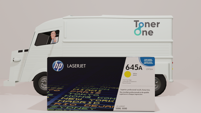 Genuine HP 645A Standard Laserjet Toner Cartridge - C9732A - Yellow