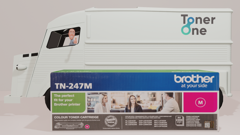 Genuine High Capacity Brother TN-247M Toner Cartridge - Magenta