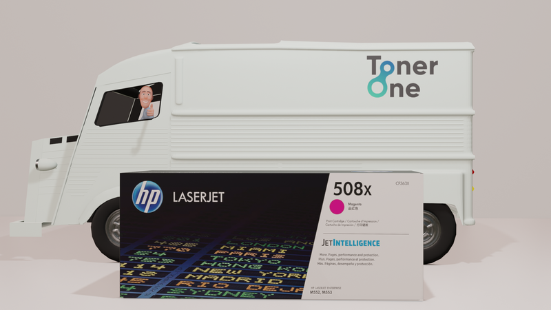 Genuine HP 508A|508X Standard and High Capacity Laserjet Toner Cartridges - CF363A - CF363X - Magenta