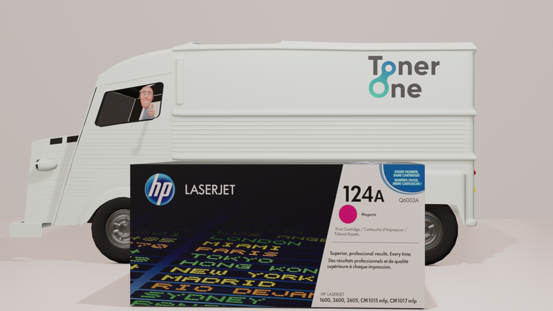 Genuine HP 124A Standard Laserjet Toner Cartridges - Q6003A-Magenta