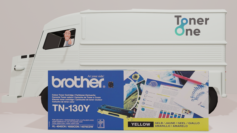 Genuine Brother TN-130Y Standard Capacity Toner Cartridge - Yellow