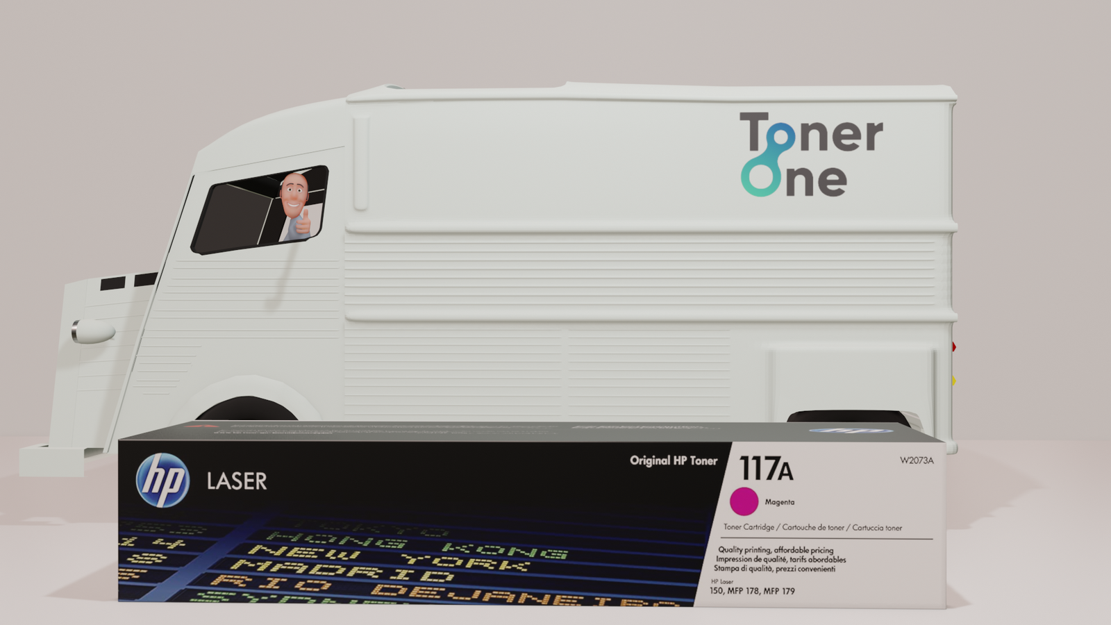 Genuine HP 117A Standard Laserjet Toner Cartridges - W2073A  -Magenta