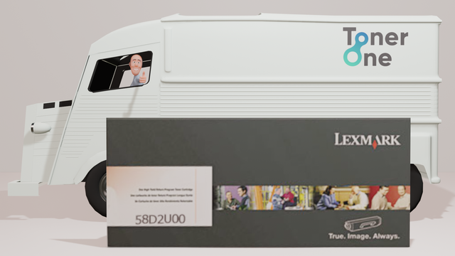 Ultra High Capacity Lexmark 58D2U00 Black Toner Cartridge (Return Program)