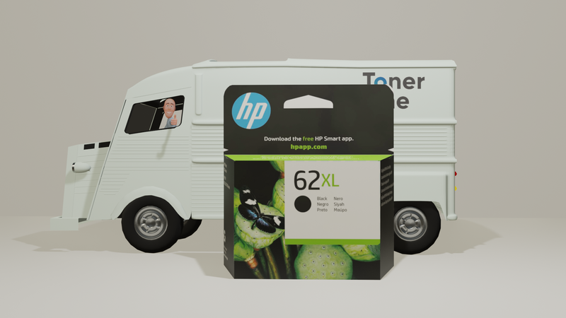 Genuine HP 62XL High Yield Original Ink Cartridge,Single Pack- C2P05AE - Black