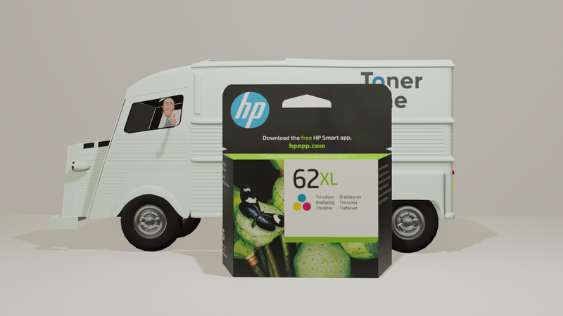Genuine HP 62XL High Yield Original Ink Cartridge, Pack of 1- C2P07AE - Tricolor