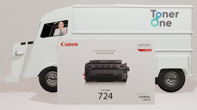 Genuine Canon 724 Standard Capacity Toner Cartridge - Black