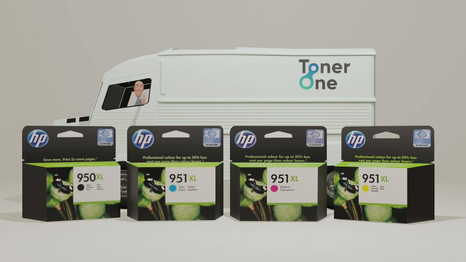 HP C2P43AE 950XL/951XL Multipack Ink Cartridges, Black/Cyan/Magenta/Yellow