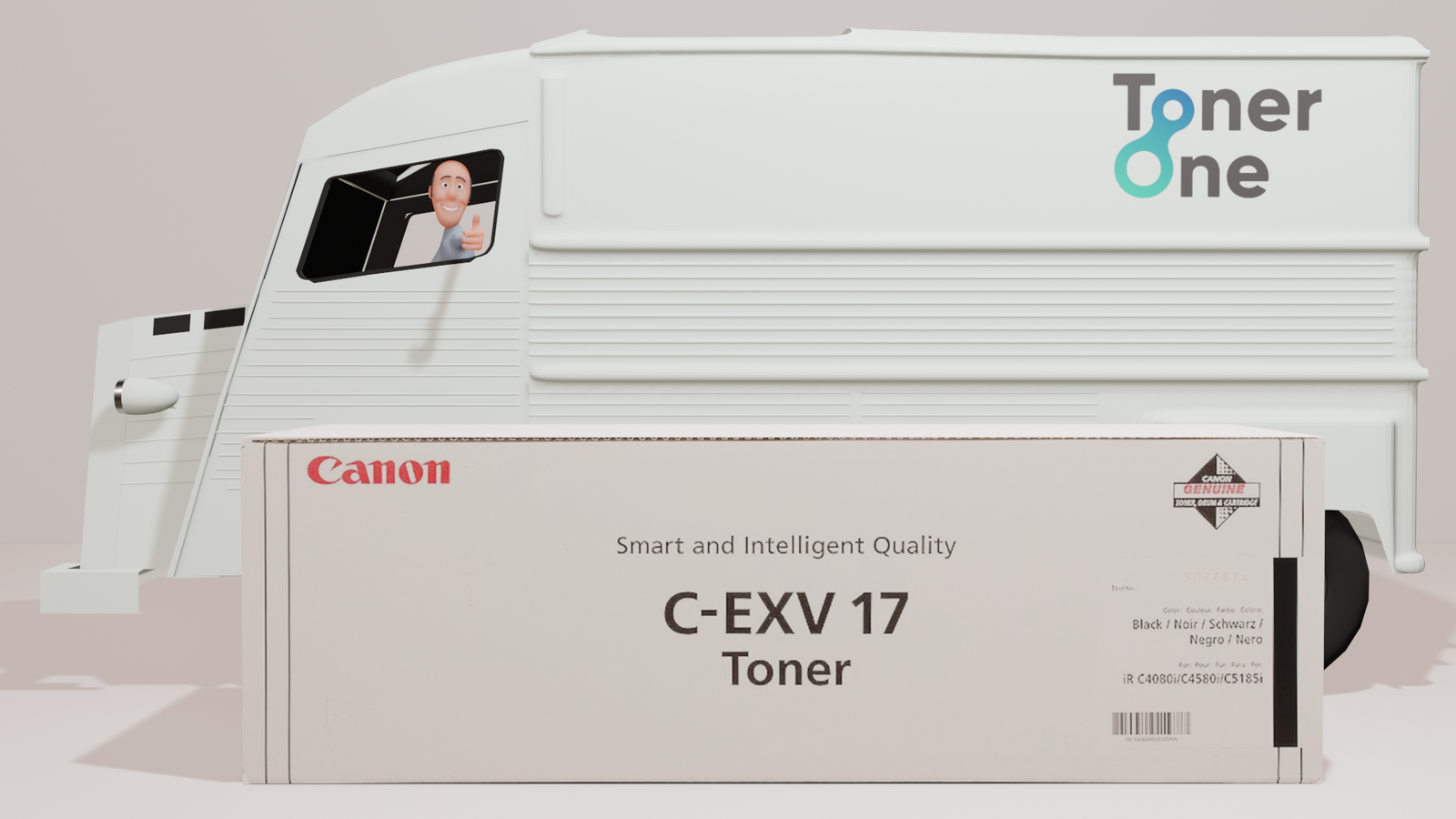 Genuine Canon C-EXV17B Toner Cartridge - Black