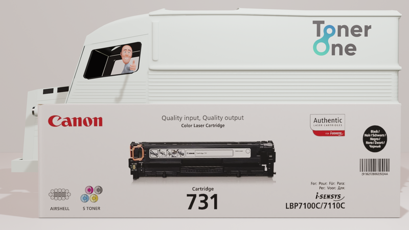 Genuine Canon 731B Toner Cartridge - Black