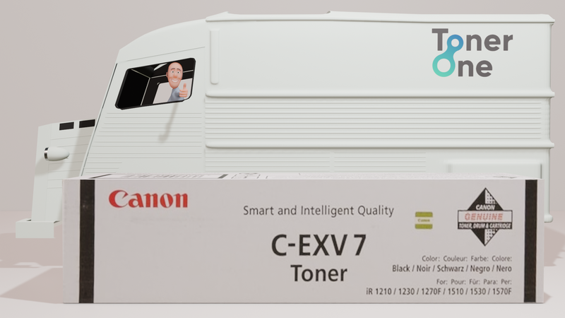 Genuine Canon C-EXV7 Toner Cartridge - Black