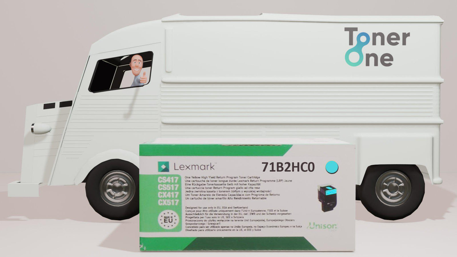 High Capacity Lexmark 71B2HC0 Toner Cartridge - Cyan