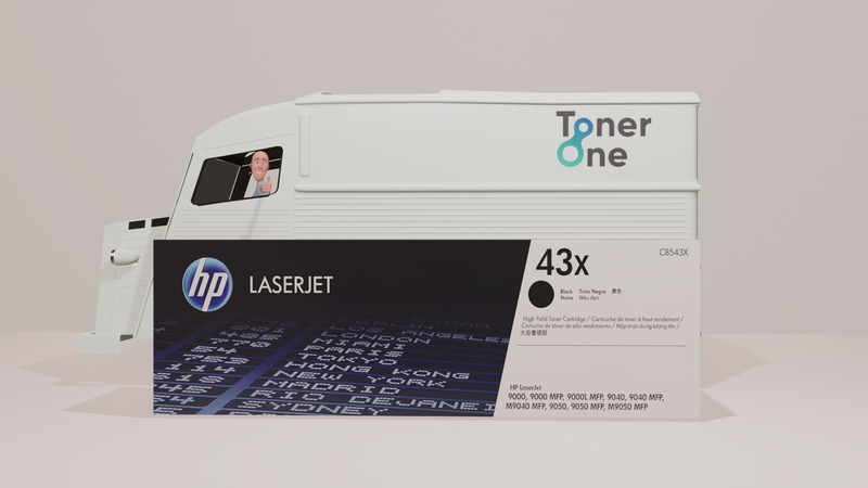 Geniune HP 43X Black High Capacity Toner Cartridge | C8543X