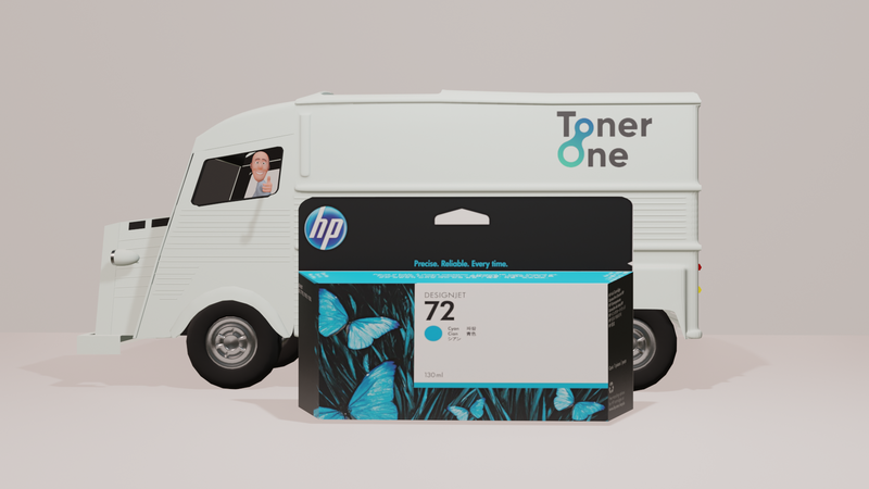 Genuine HP 72 130ml Cyan High Capacity Ink Cartridge - C9371A