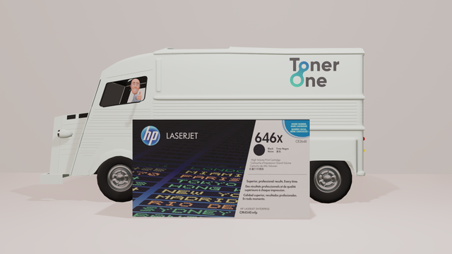 Geniune HP 646X Black High Capacity Toner Cartridge | CE264X