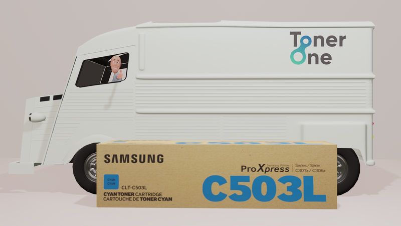 Genuine Samsung CLT-C503L Toner Cartridge - Cyan