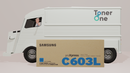Genuine Samsung CLT-C603L Toner Cartridge - Cyan