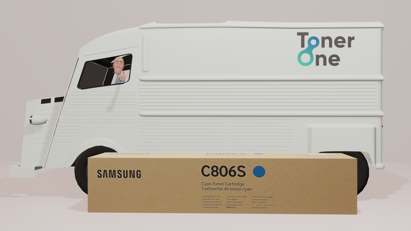 Genuine Samsung CLT-C806S Toner Cartridge - Cyan