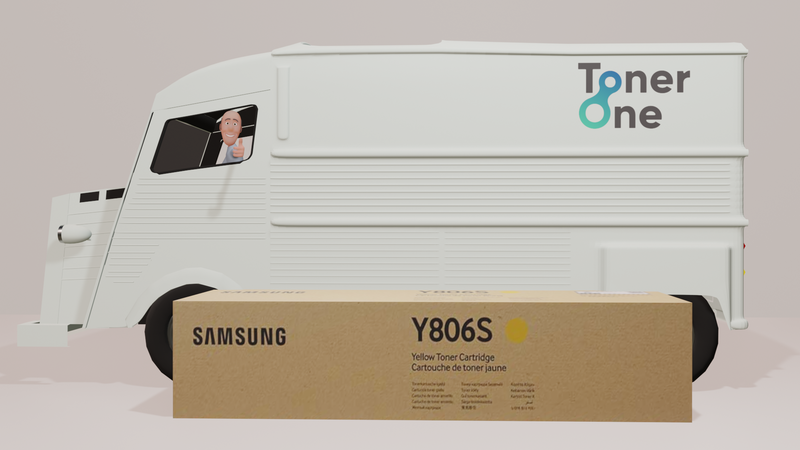 Genuine Samsung CLT-Y806S Toner Cartridge - Yellow