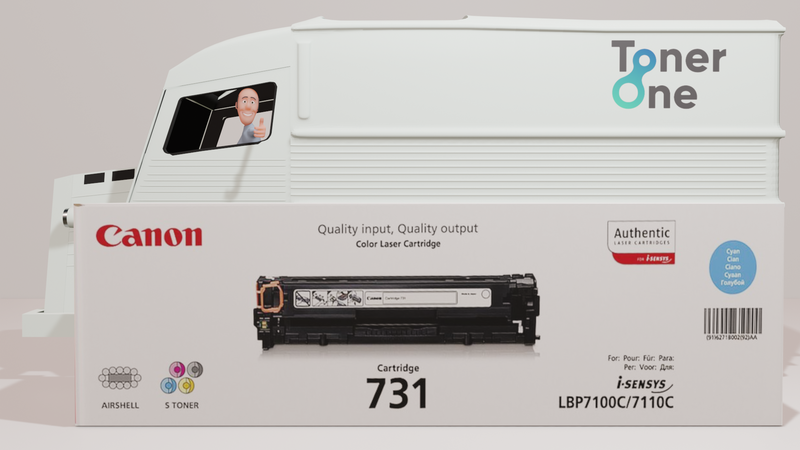 Genuine Canon 731C Toner Cartridge - Cyan