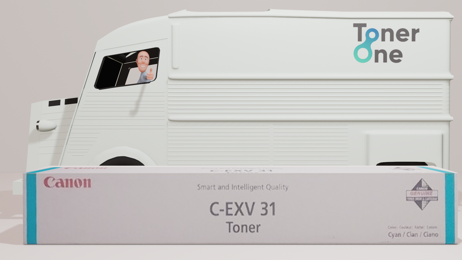 Genuine Canon C-EXV31C Toner Cartridge - Cyan