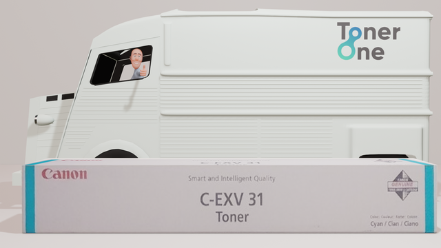 Genuine Canon C-EXV31C Toner Cartridge - Cyan