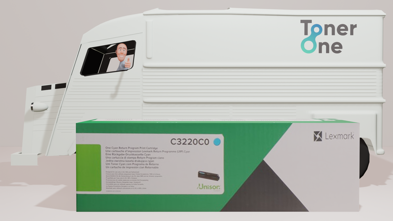 Lexmark C3220C0 Toner Cartridge (Return Program) - Cyan