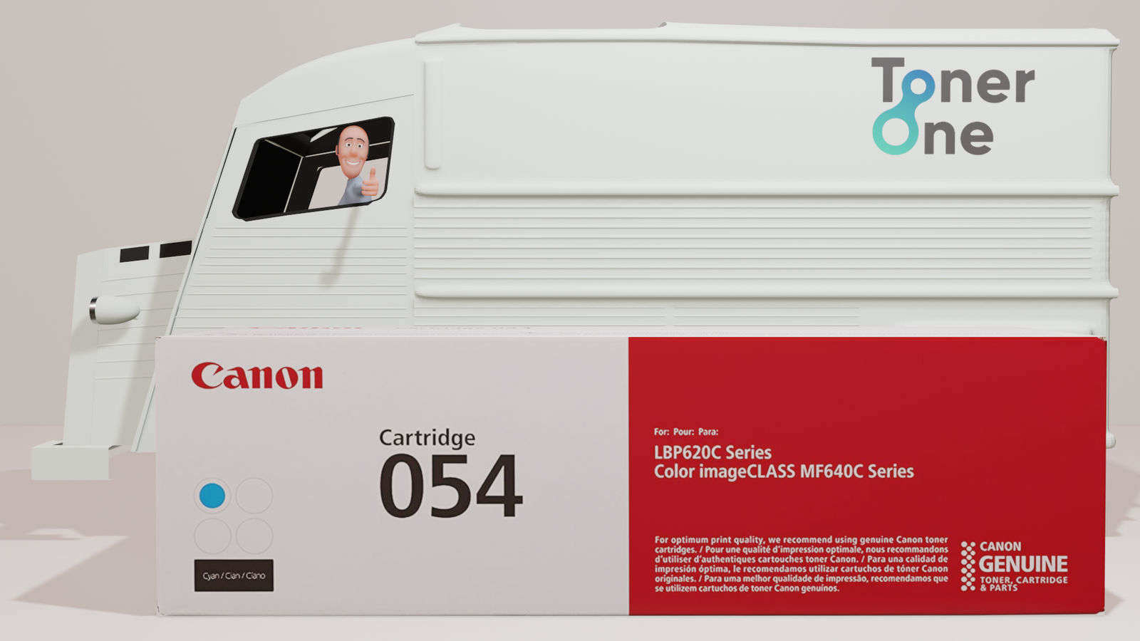 Genuine Standard Capacity Canon 054C Toner Cartridge - Cyan