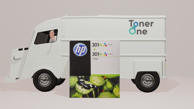 Genuine Twinpack of High Capacity HP 301XL Tri-colour Ink Cartridges | D8J46AE