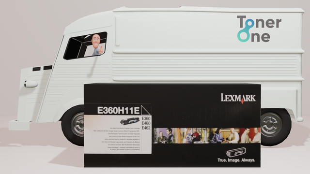 High Capacity Lexmark E360H11E Toner Cartridge - Black