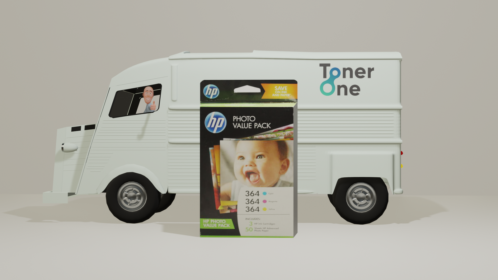 HP Genuine 364 Valuepack T9D88EE 3 Ink Cartridge/50 Sheets Photo Paper