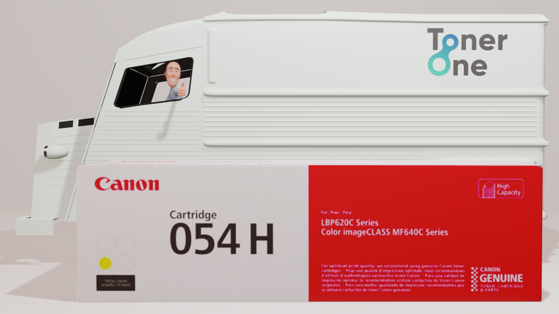 Genuine High Capacity Canon 054HY Toner Cartridge - Yellow