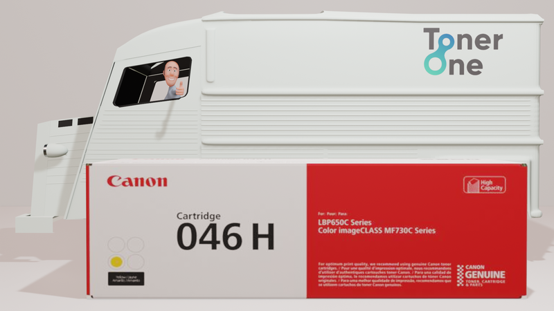 Genuine Canon 046HY High Capacity Toner Cartridge - Yellow