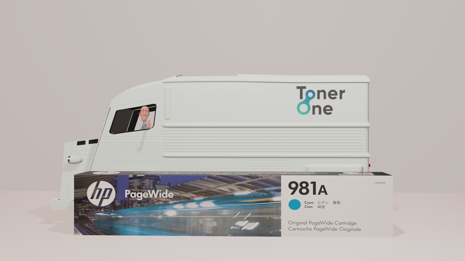 Genuine HP 981A Standard Capacity Cyan Ink Cartridge - J3M68A