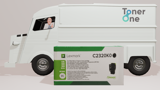 Lexmark C2320K0 Toner Cartridge (Return Program) - Black