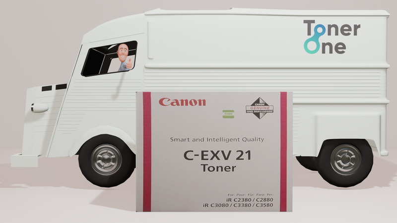 Genuine Canon C-EXV21M Toner Cartridge - Magenta