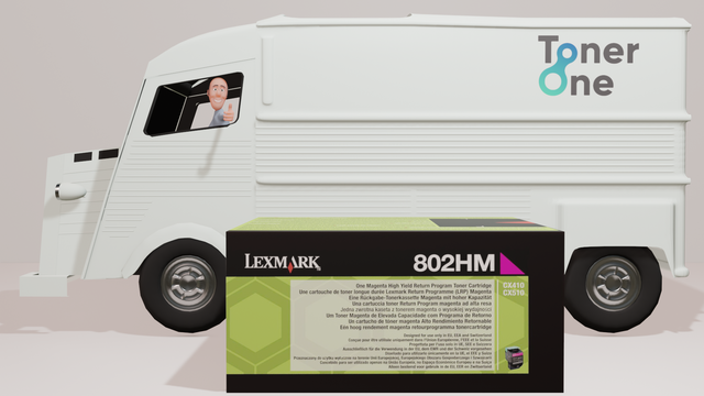 High Capacity Lexmark 80C2HM0 Toner Cartridge - Magenta