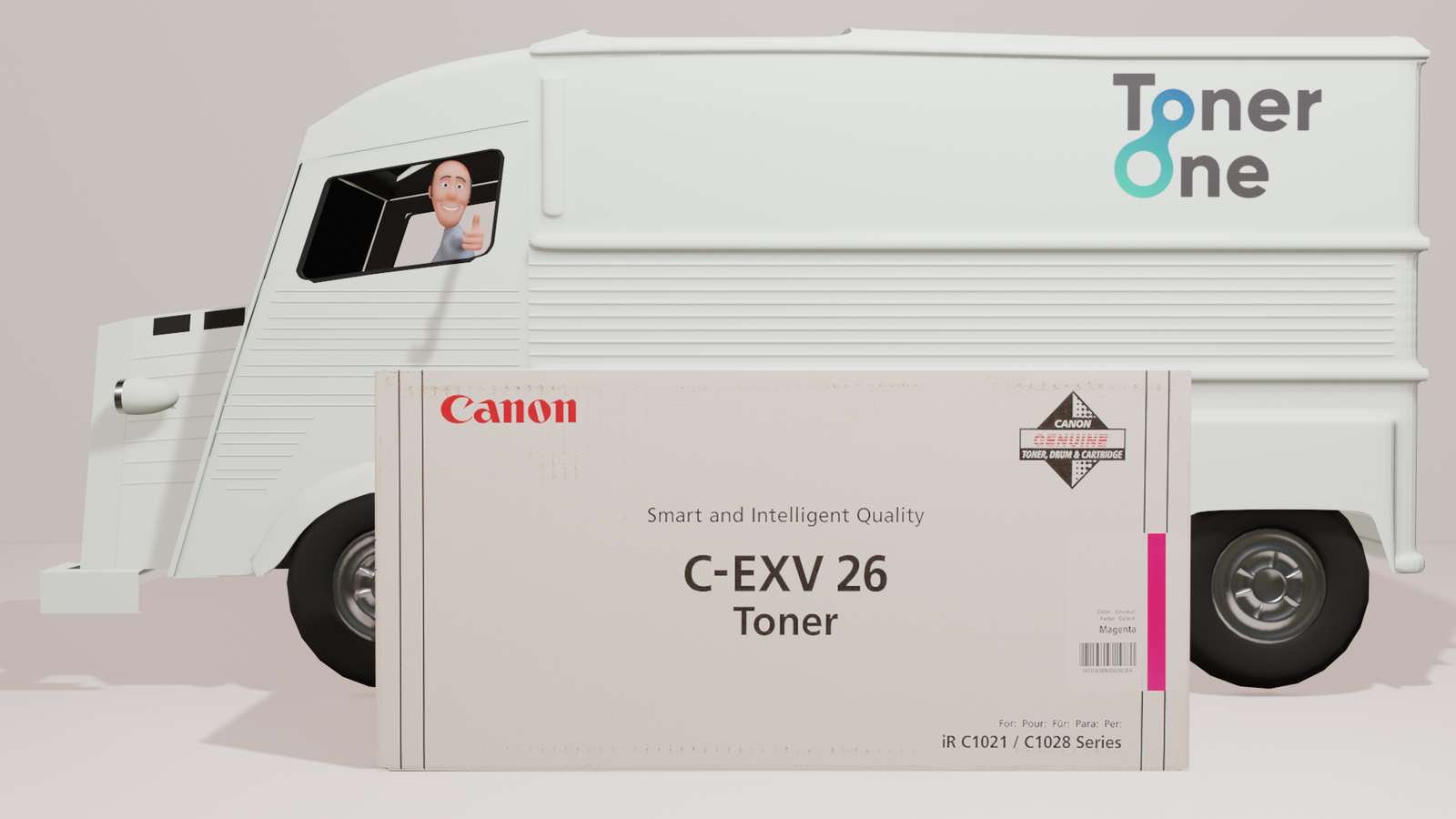 Genuine Canon C-EXV26M Toner Cartridge - Magenta