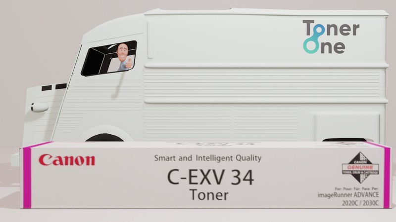 Genuine Canon C-EXV34M Toner Cartridge - Magenta