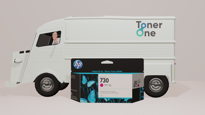 Genuine HP 730 Magenta Ink Cartridge | P2V63A