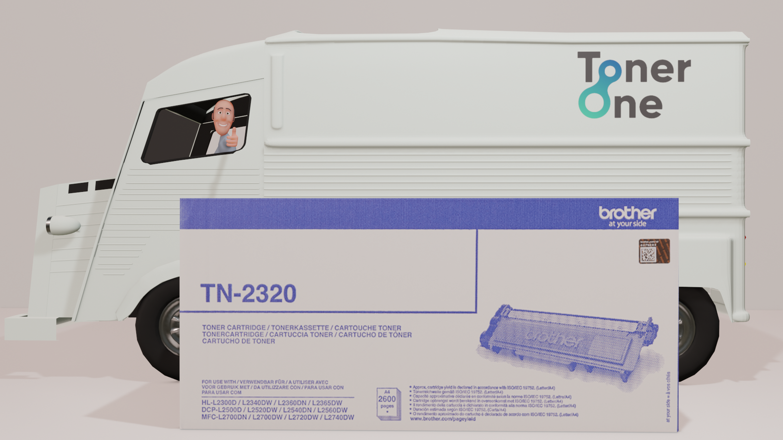 Genuine Brother TN2320 Black Toner Cartridge