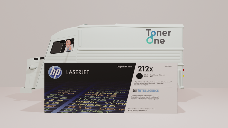 Genuine HP 212A|212X Standard and High Capacity Black Toner Cartridges | W2120A|W2120X