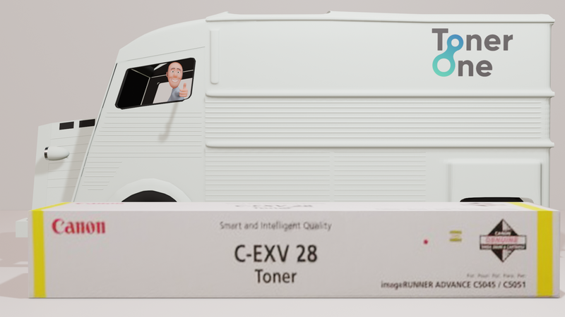 Genuine Canon C-EXV28Y Toner Cartridge - Yellow