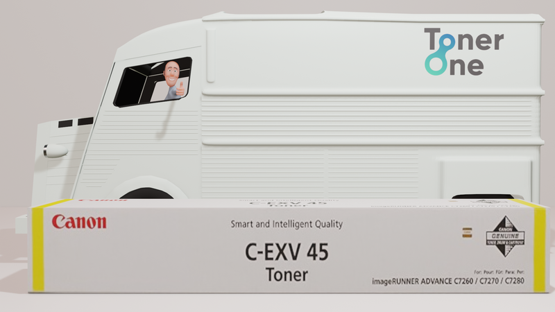 Genuine Canon C-EXV45Y Toner Cartridge - Yellow