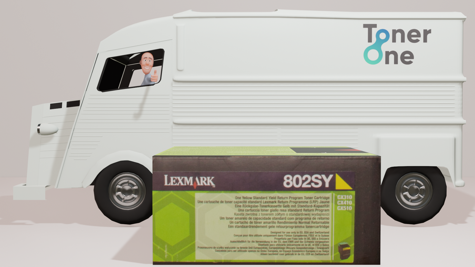 Lexmark 80C2SY0 Toner Cartridge - Yellow