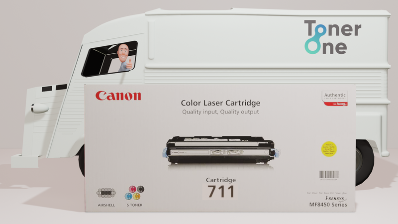 Genuine Original Canon 711Y Toner Cartridge - Yellow