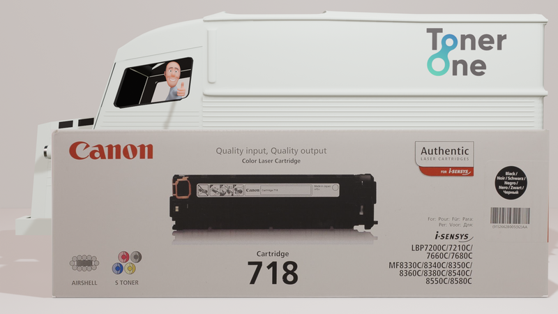 Genuine Canon 718B Toner Cartridge - Black