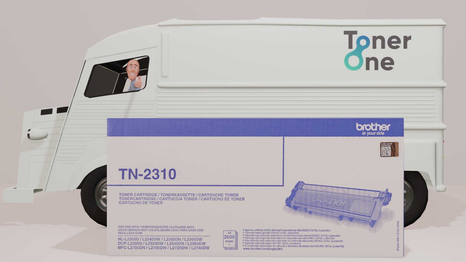 Genuine Brother TN2310 Black Toner Cartridge